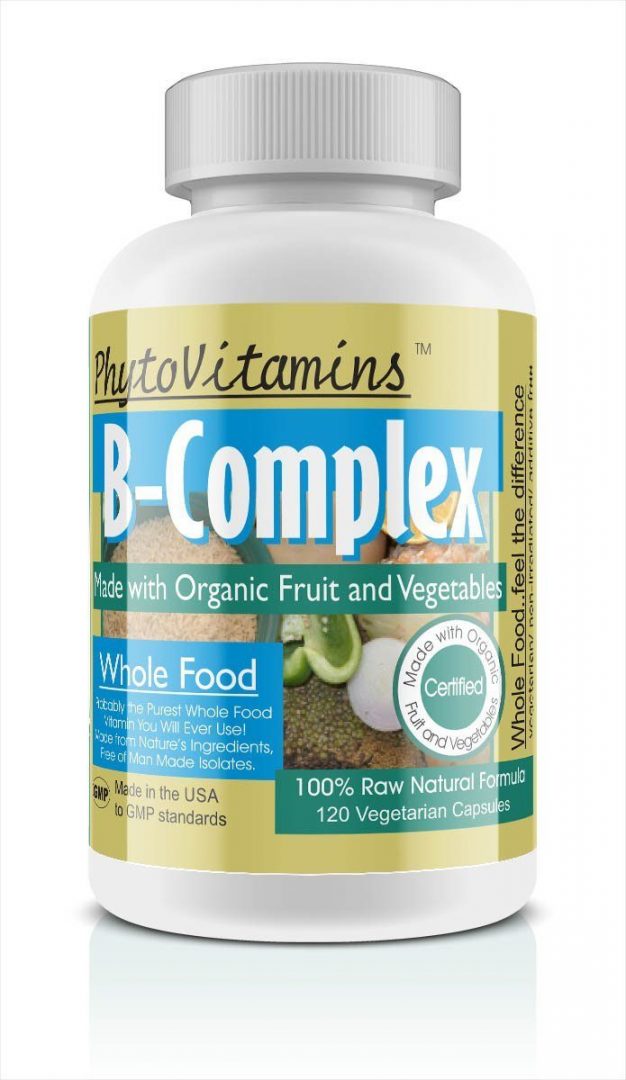 Whole Food B-Complex Vegetarian Capsules; 120-Count, Made With Organic ...